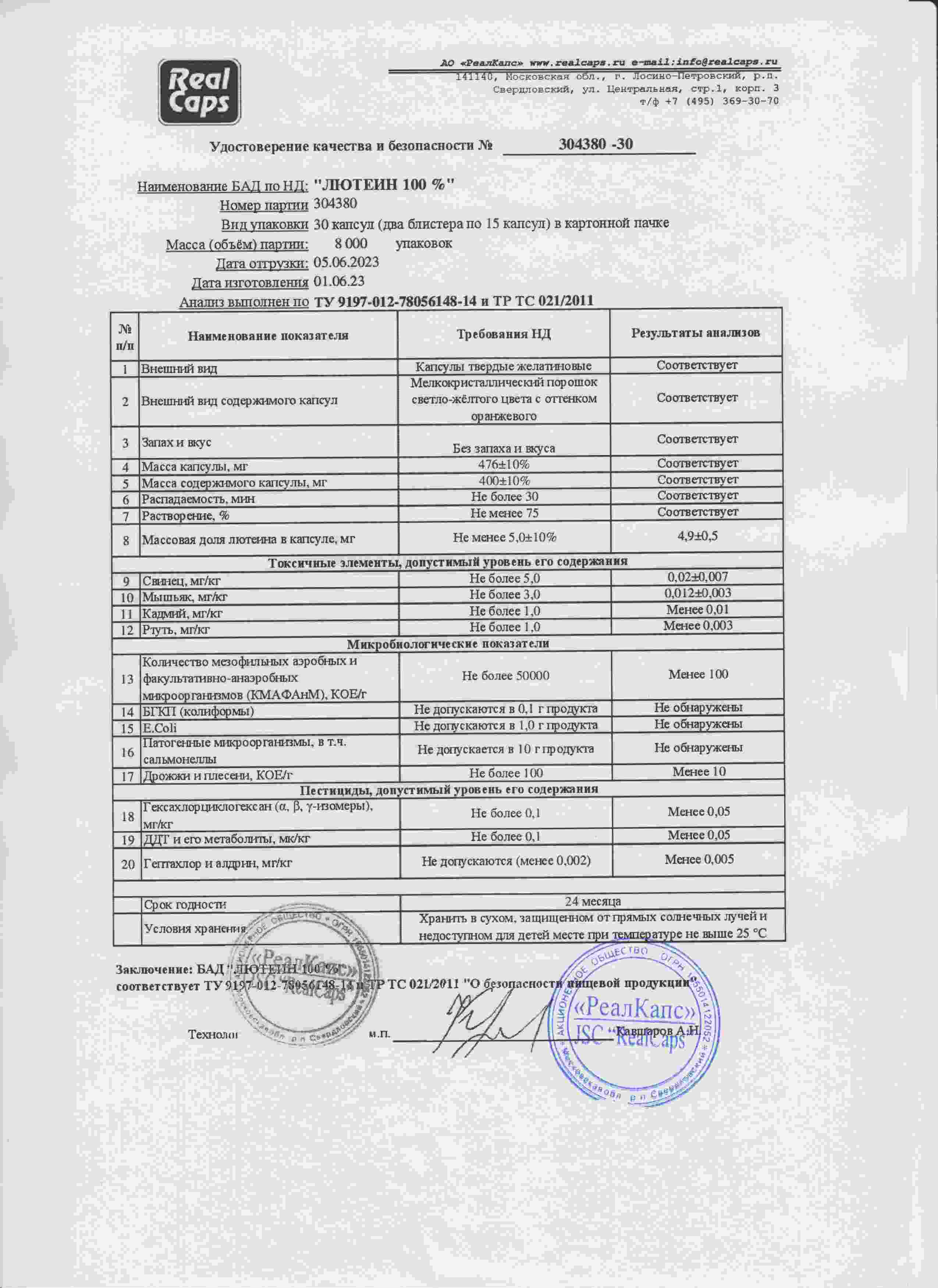 Паспорт №062023